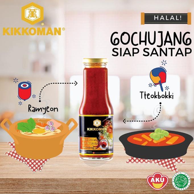 

(:(:(:(] Kikkoman saus pedas ala korea 300 gram / Gochujang Halal Mui