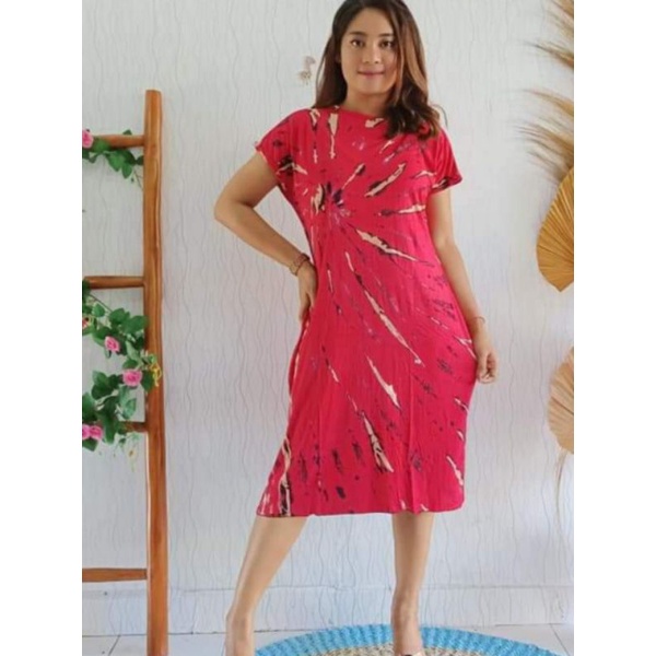 Dress Bali Jersey New Motif Bulat