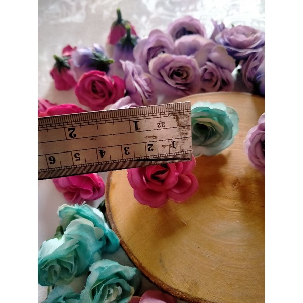 Kepala bunga mawar peony kelopak bunga artificial kecil hiasan dekorasi mahar craft-1