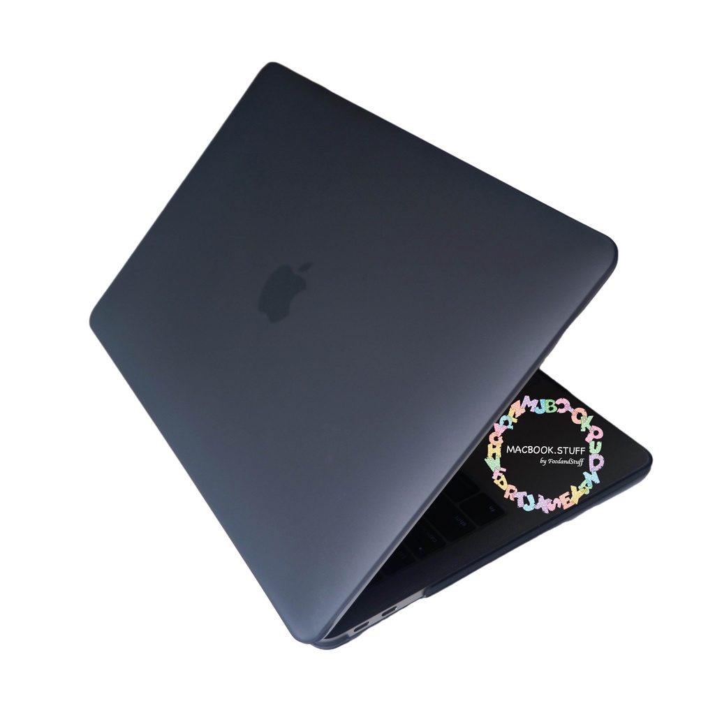 MACBOOK Case MATTE BLACK NO LOGO NEW AIR PRO RETINA 11 12 13 14 15 16 INCH NON /  WITH CD ROOM / TOUCHBAR / TOUCH ID / M1 2020 2021 2022