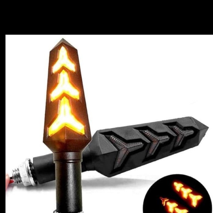 COD LAMPU SEN SEIN LED RUNNING FLOWING 2 WARNA PANAH ARROW SIGN