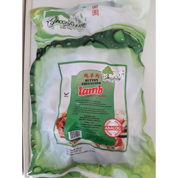 

Greenfarm Mutton Lamb/Daging Kambing / Domba Analog Vegetarian 800gr