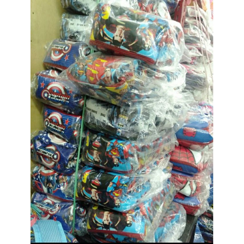 WAISTBAG ANAK 1-10THUN CAPTAIN AMERICA/TOBOT/SPIDERMAN/BATMAN TERBARU