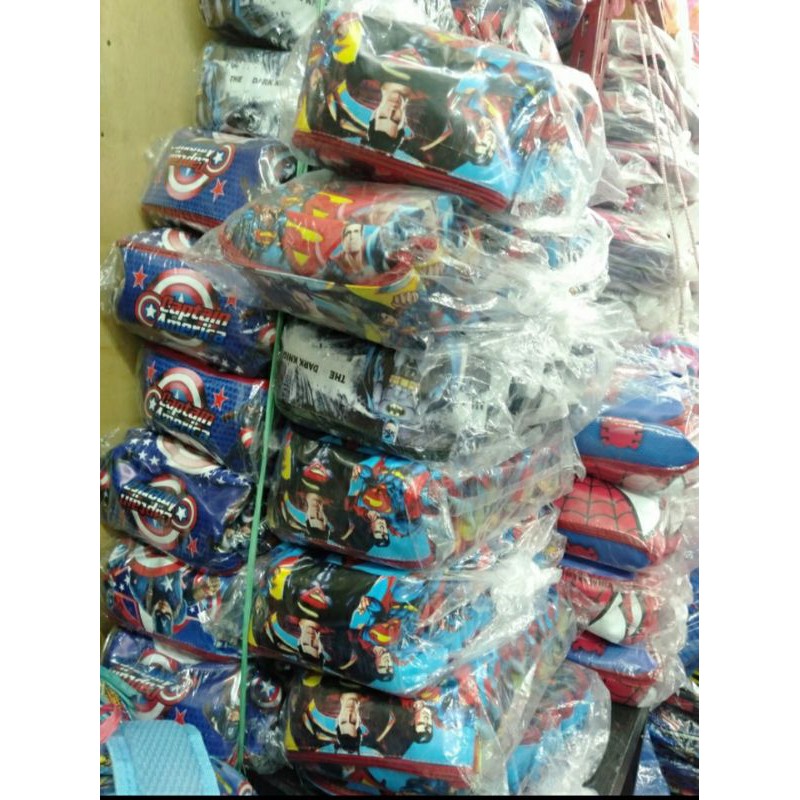 WAISTBAG ANAK 1-10THUN CAPTAIN AMERICA/TOBOT/SPIDERMAN/BATMAN TERBARU