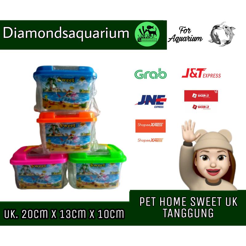 PET HOME RUMAH HEWAN HAMSTER/KURA/IKAN SWEET UK TANGGUNG