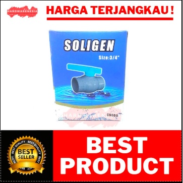 Jual Stop Kran Soligen Ball Valve Soligen Pvc Inci Shopee Indonesia