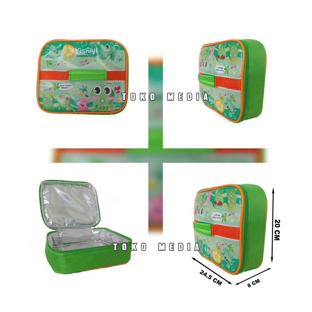 Terunik Tas Bekal Lunch Bag Alum Foil Pasangan Tempat Makan YOOYEE - Hijau