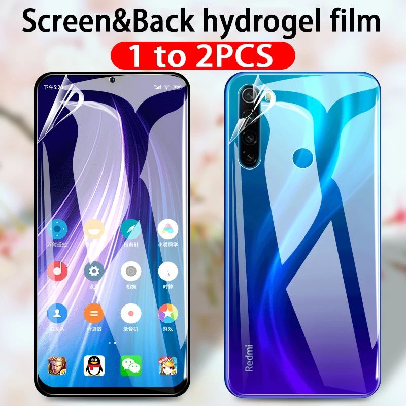 USAMS - HYDROGEL FILM HYBRID ANTI GORES XIAOMI REDMI NOTE 7 8 PRO 9 9A 9C 9T FULL SCREEN PROTECTOR