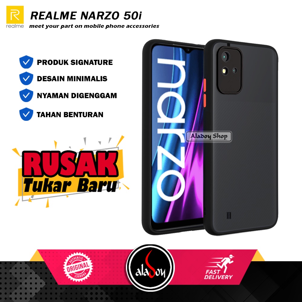 Case REALME NARZO 50i Hard Case AERO Protection Camera Premium Casing