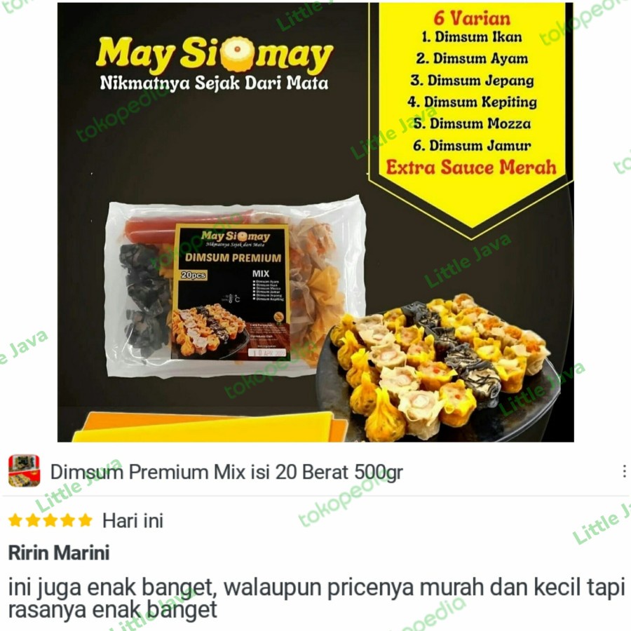 

Dimsum Premium Mix isi 20 berat 500gr