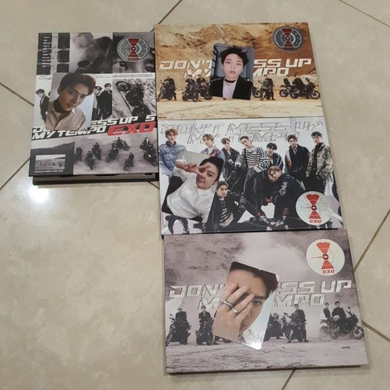 EXO DON'T MESS UP MY TEMPO ALBUM UNSEALED CHANYEOL SEHUN XIUMIN PC