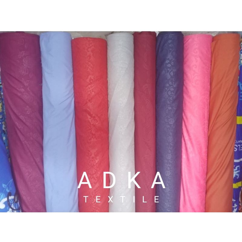 Kain meteran sprei motif emboss (per 0.5m)