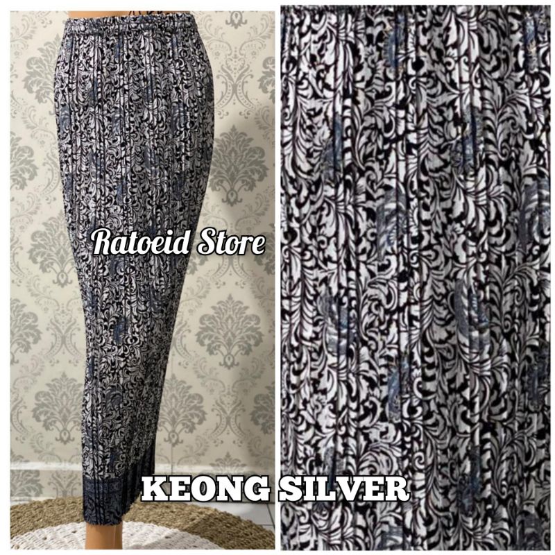 [200 Motif - Part 01] Rok Plisket Batik Panjang / Rok Batik / Rok Kebaya / Rok Wisuda / Bawahan Kebaya / Bawahan Batik / Rok Kondangan / Rok Pengantin / Rok Akad / Rok Lamaran / Rok Span / Rok Prisket Batik Jumbo Batik Production Original By Ratoeid Store-NO.24 Keong silver