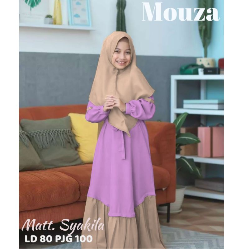 GR GAMIS ANAK  MOUZA TERBARU SR588 / SYARI ANAK HIJAB