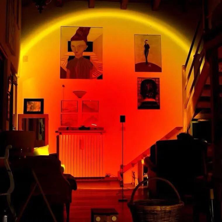 [WS] LAMPU SUNSET LED / lampu background studio / lampu meja / LAMPU tidur / LAMPU PROYEKTOR SUNSET