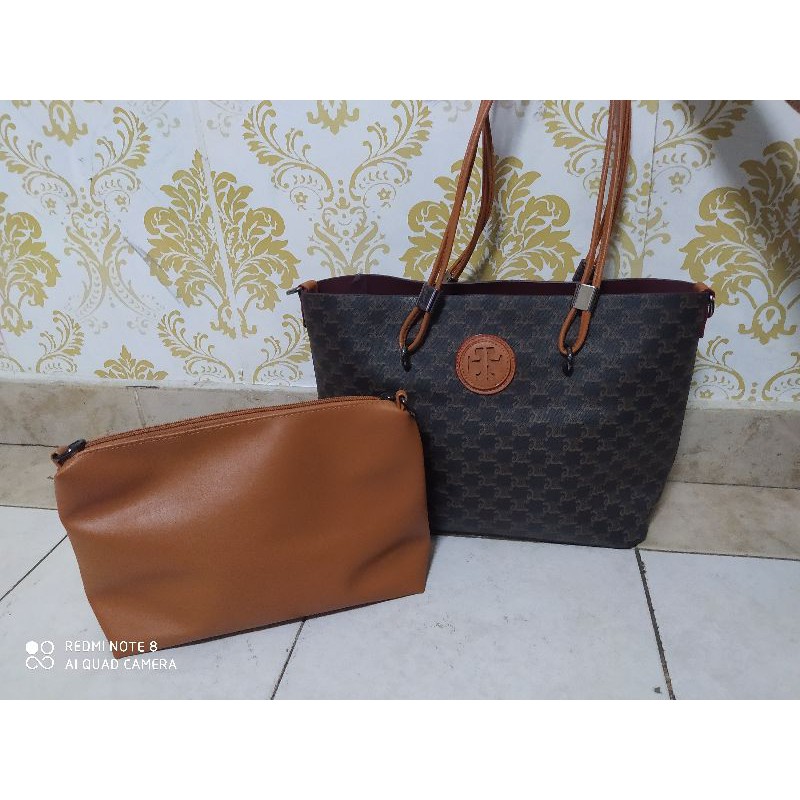 Tas import premium Tote jumbo Tory beranak