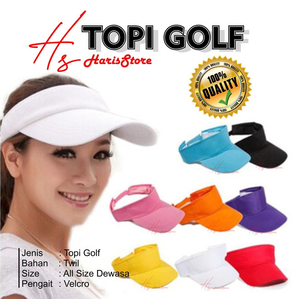 Topi Tenis / Topi Golf Polos / Topi Golf / Topi Jugging
