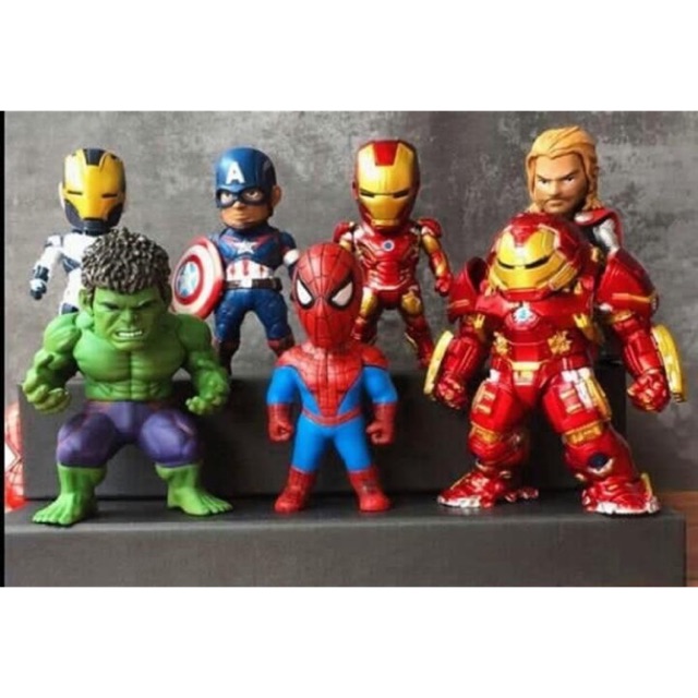 Figur Action Superhero Marvel Pvc 6 Pcs Set Shopee Indonesia - avengers infinity war showcase roblox