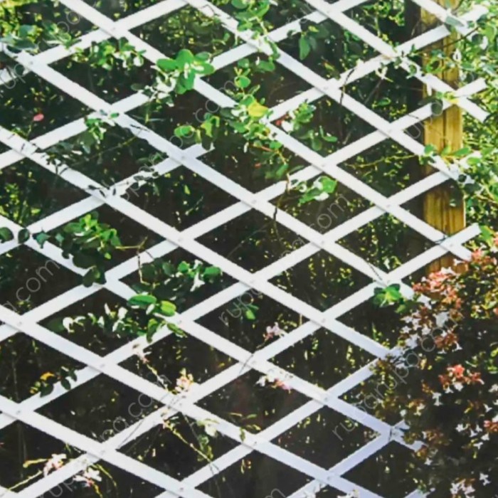 PROMO TERBATAS- Pagar Plastik 0,5 x1,5 meter, pagar tanaman rambat teralis - Putih