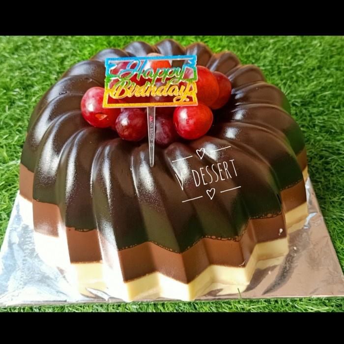 

Puding Triple Coklat Vla Vanila D 24 cm
