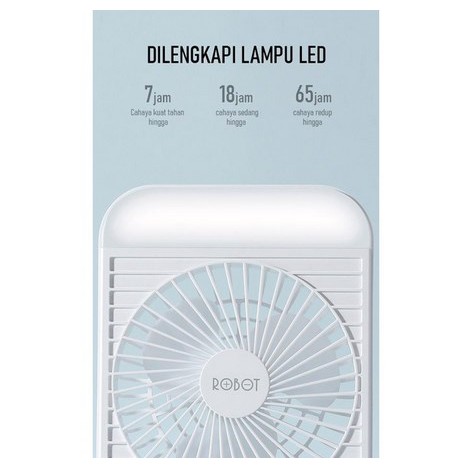 ITSTORE Robot RT-BF14 2000mAh 5 Inch Fan Portable Desktop Fan &amp; LED BF 14 Recharger