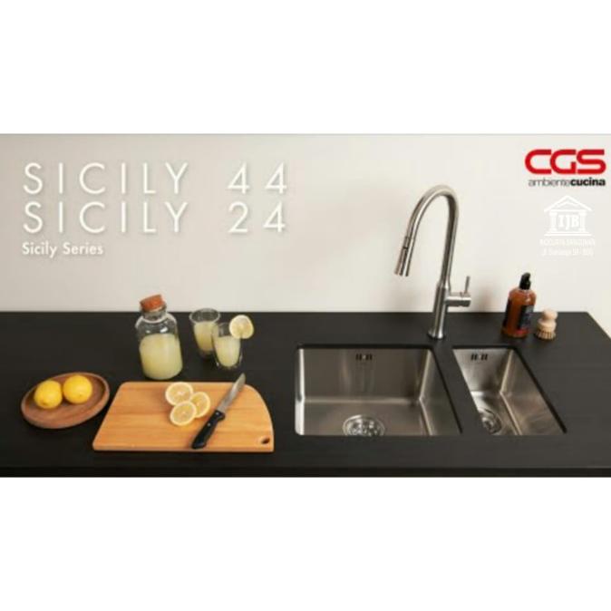 monggo] Bak Cuci Stainless CGS Sicily 44 Cm / Kitchen Sink CGS Sicily 44