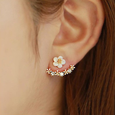 Anting mode bunga daisy kecil