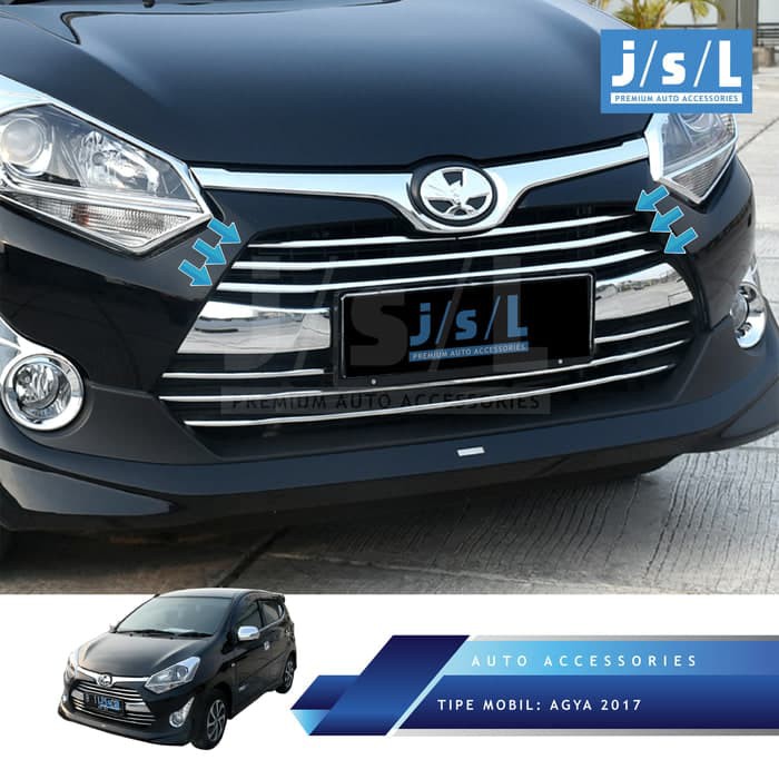 List Grill Depan New Agya 2017 / Front Grille upper trim Agya 2017