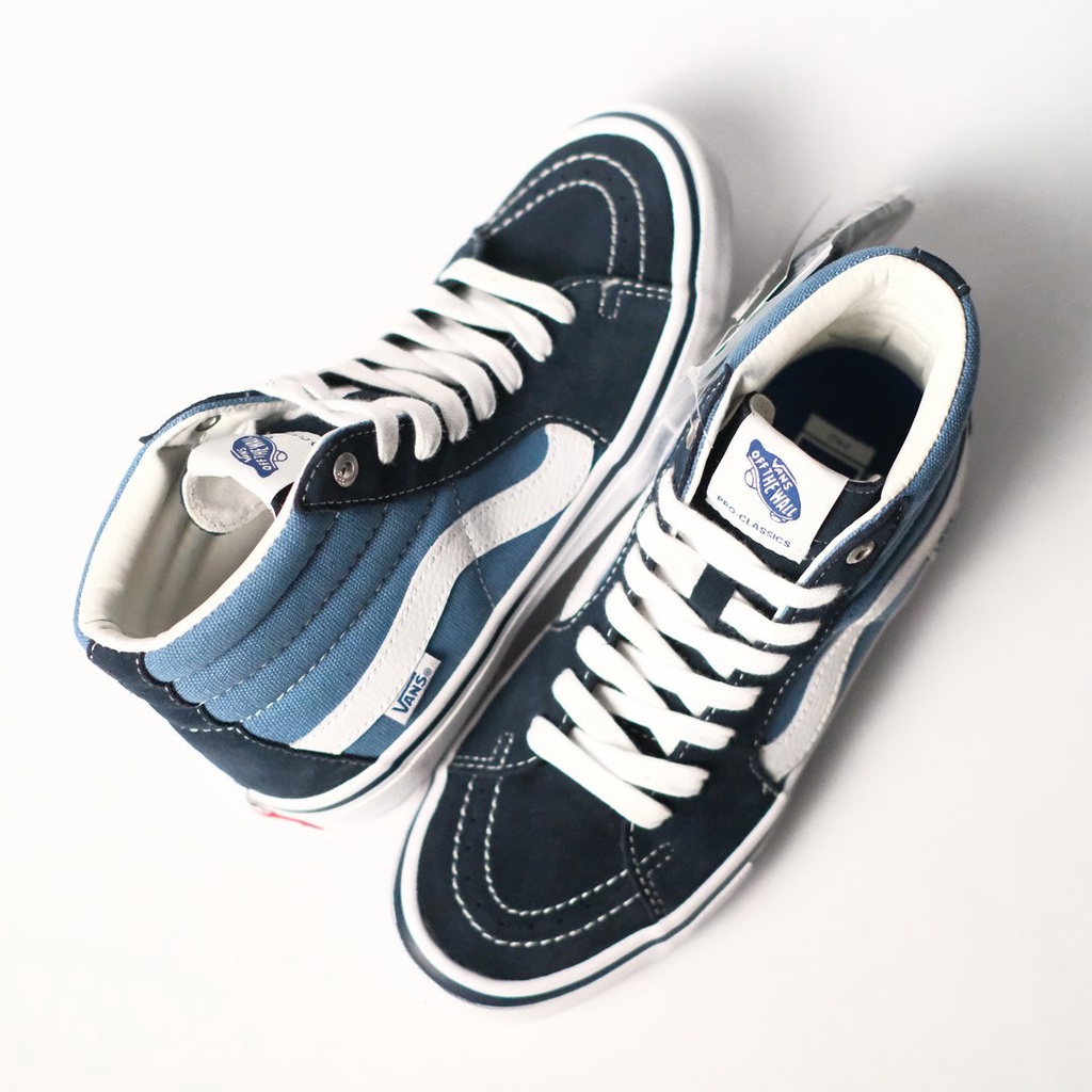 SALE DISKON! VANS PRO SK8-HI NAVY/WHITE 100% ORIGINAL BNIB