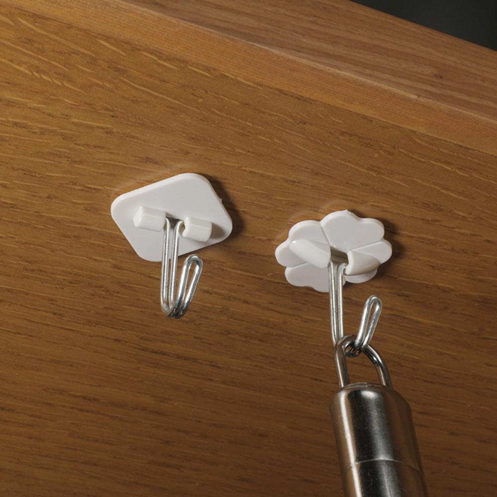 Nickolas1 Wall Hook 6PCS Tahan Lama Serbaguna Suction Cup Plastik Dinding Dapur Organizer