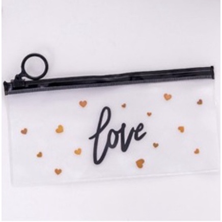 Cahaya Medan HL0074 Tempat Pensil Transparan Pouch Motif Lucu Serbaguna-Kode F
