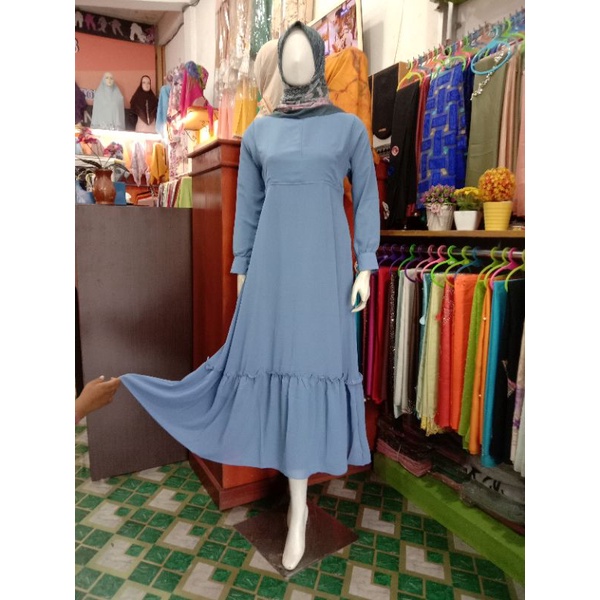 Gamis Anak Tanggung Polos Terbaru