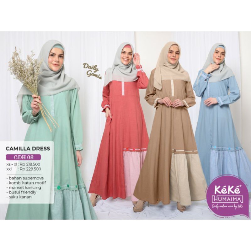 Gamis Dewasa Keke Humaima ~ Camilla Dress GDH 08 ~