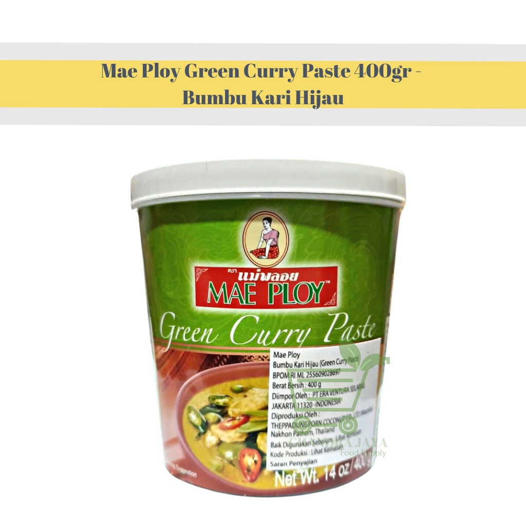 

Mae Ploy Green Curry Paste 400gr - Bumbu Kari Hijau