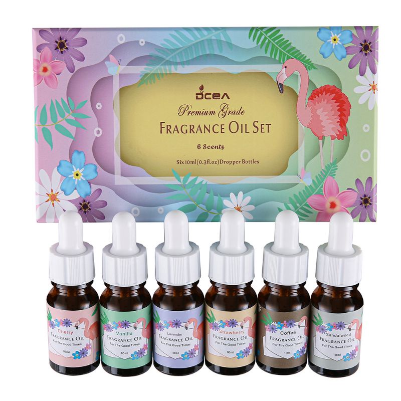 ESSENTIAL FRAGRANCE OIL SET ISI 6 BOTOL WATER BASED WATER SOLUBLE AROMATHERAPY DCEA 6 COLOR