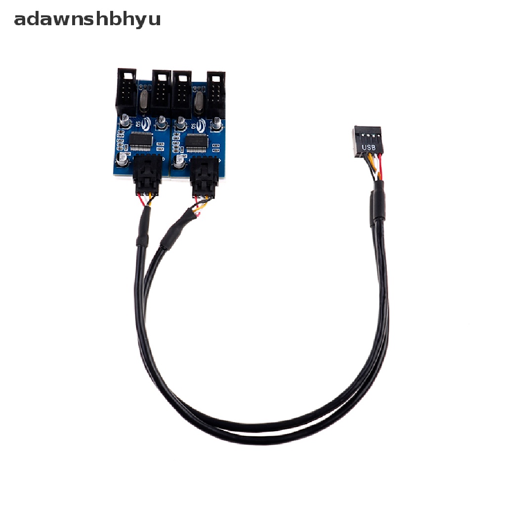 Adawnshbhyu 1Pc 9pin USB header male 1ke4 female extension splitter Kabel 9p multiplier