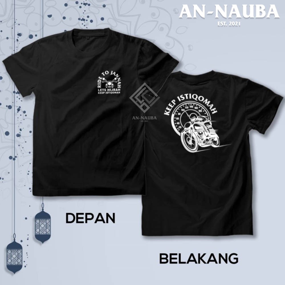 KAOS DAKWAH ISLAMI KEEP ISTIQOMAH / Baju Distro Santri Islam / Tshirt Muslim Trendy [AN-6312]-1