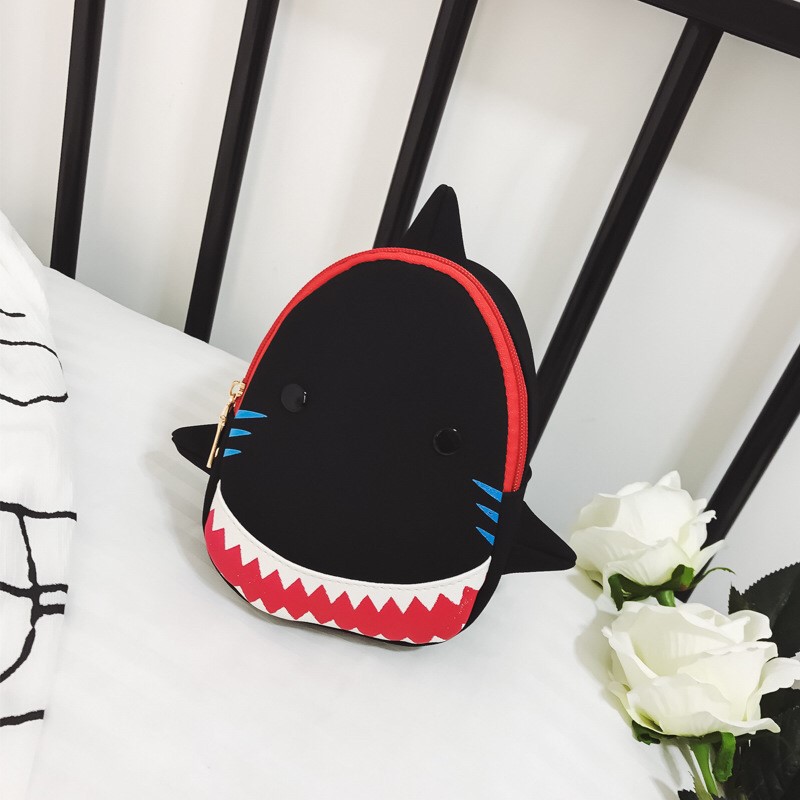 TAS ANAK MINI MODEL HIU KECIL LUCU | BACKPACK SHARK