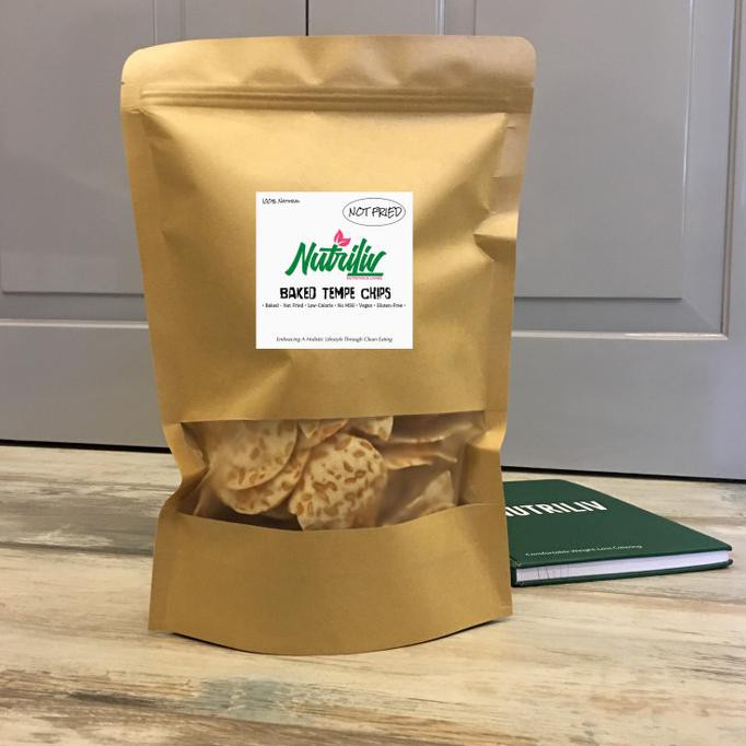 

3 Bungkus Nutriliv Baked Tempe Chips Keripik Tempe Panggang Oven