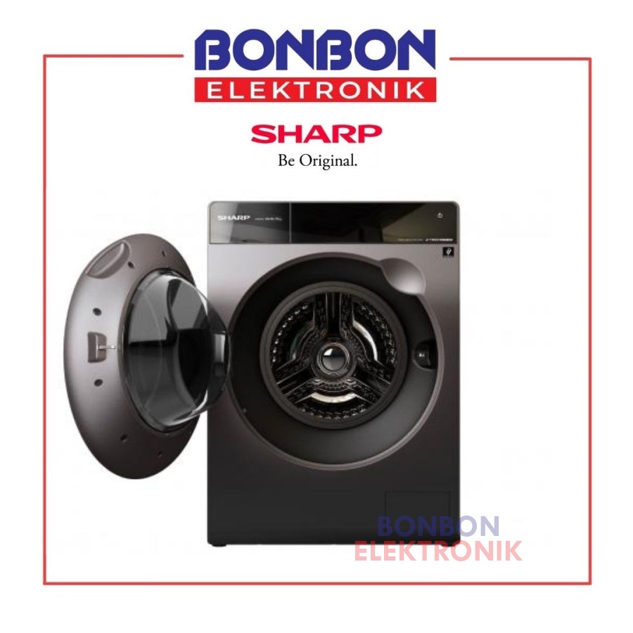 Sharp Mesin Cuci Front Loading K-Pro 10.5KG ES-FL1410DPX 10.5 KG