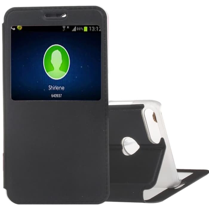 SS3819 - WINDOW FLIP LEATHER CASE HUAWEI HONOR 9 LITE BLACK
