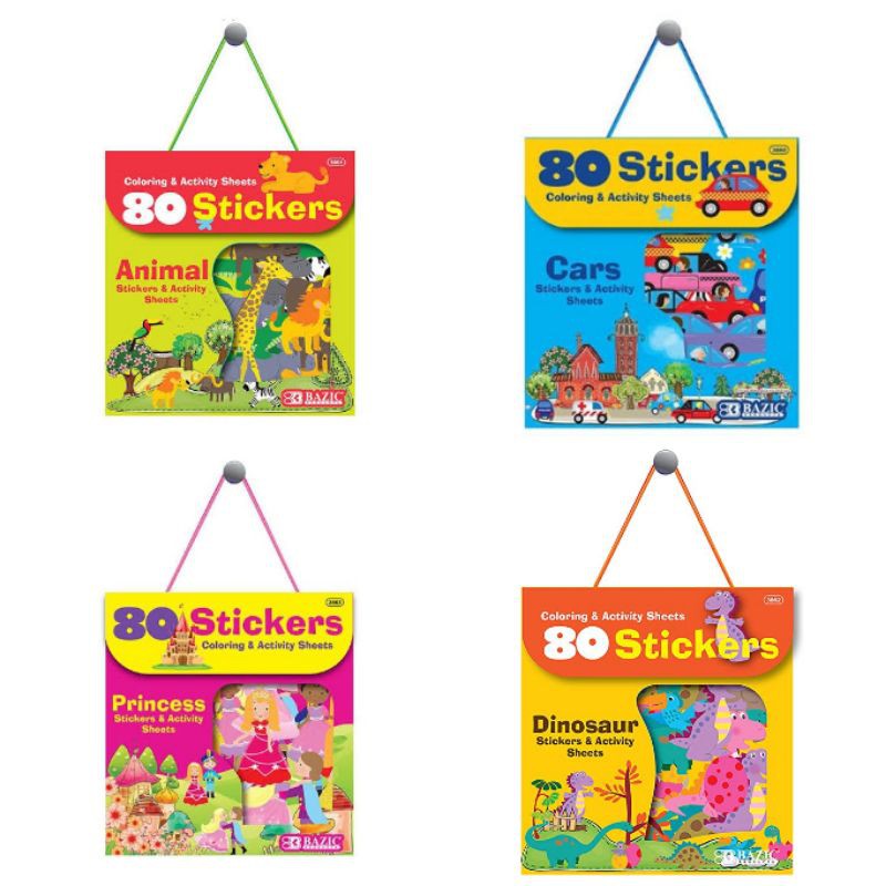 

Bazic Coloring & Activity Sheets 80 Stickers