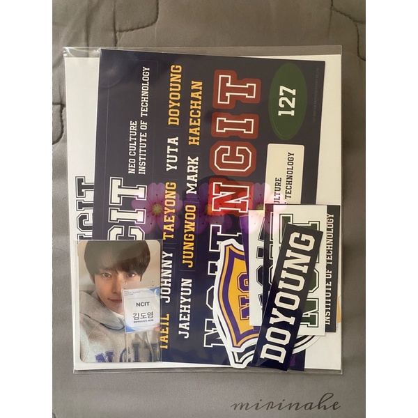 PC Photocard MD NCIT Laptop Deco Sticker Doyoung Set