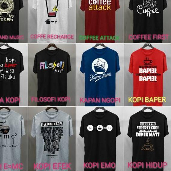 ♚ Kaos Kopi FAns Pecinta Penikamt Pecandu Filosofi Nongkrong Warung Kopi ♛