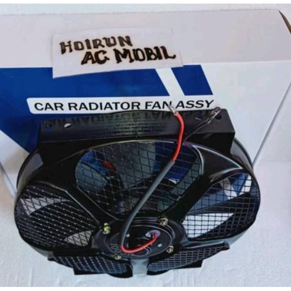 Motor Kipas Extra Fan AC tambahan  Universal 10inchi  - 10  - 12Volt - TIUP - Merk -  FUJICOOL 민