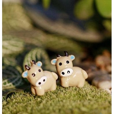 Miniatures - Terrariums - Fairy Garden - Animal_Cow (2pcs)