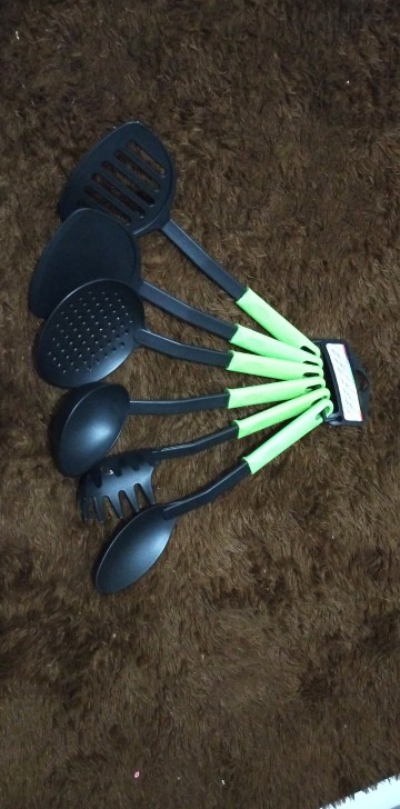 [cod] Sodet Set Warna Isi 6 Pcs / Kitchen Tools / Peralatan Masak Sutil Spatula Centong