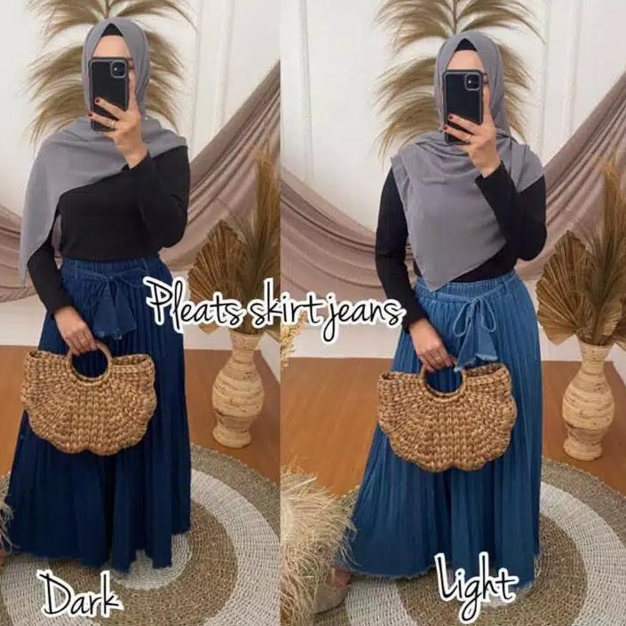 J&T COD 11.11 ROK JEANS PLISKET JEANS WANITA //ROK LEVIS PLISKET PREMIUM GBM [KODE 001]