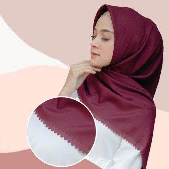 SEGI EMPAT BELLA LASER CUT / SEGI EMPAT LASER CUT POLYCOTTON HIJAB LASERCUT BELLA SQUARE SEGIEMPAT BISA COD