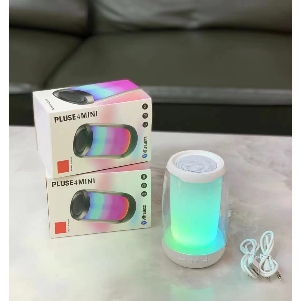 Speaker Bluetooth JBL PULSE 4 Mini LED Portable Speker Wireless LIGHT SHOW AND SOUND